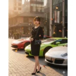 Lạc lối giữa Sài Gòn sang trọng với vẻ đẹp của cô nàng bên siêu xe