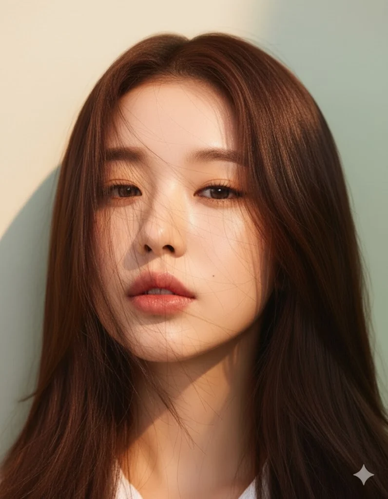 Góc chụp gần giúp tôn lên vẻ đẹp tự nhiên của cô gái cao và thanh mảnh