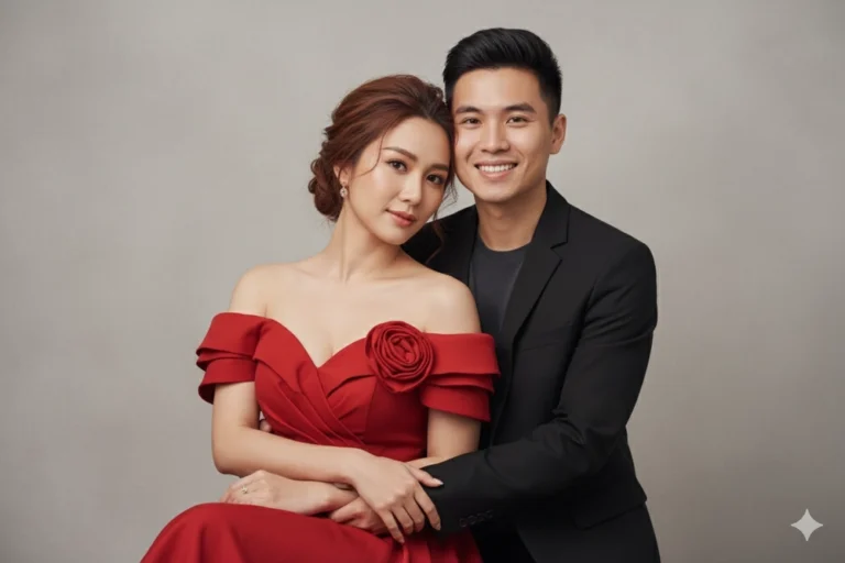 Tạo chân dung cặp đôi phong cách với biểu cảm tự nhiên và chi tiết sống động