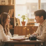 Chụp ảnh cặp đôi trẻ tại quán cà phê vintage đầy ấm cúng và thân mật