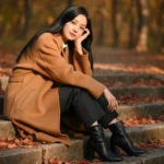 Chân dung thời trang: Nữ giới tỏa sáng trong bộ cánh oversized giữa khung cảnh mùa thu