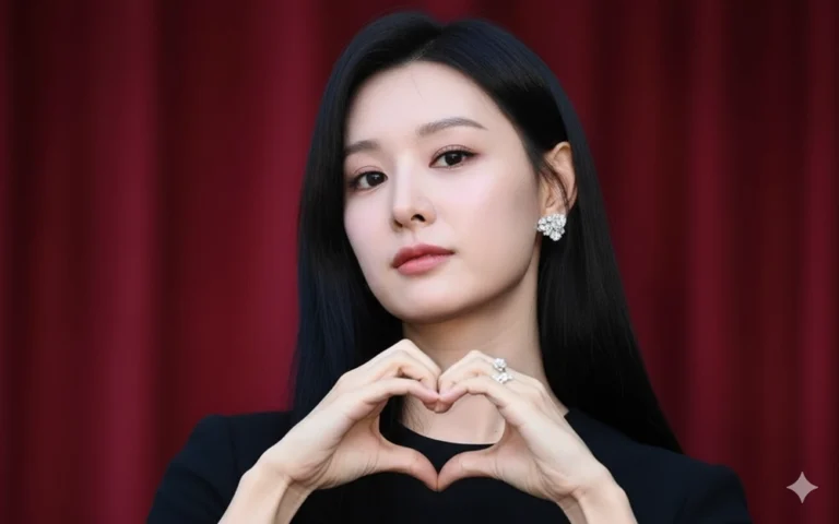 Chân dung ấn tượng trong ánh sáng điện ảnh với nền đỏ nổi bật