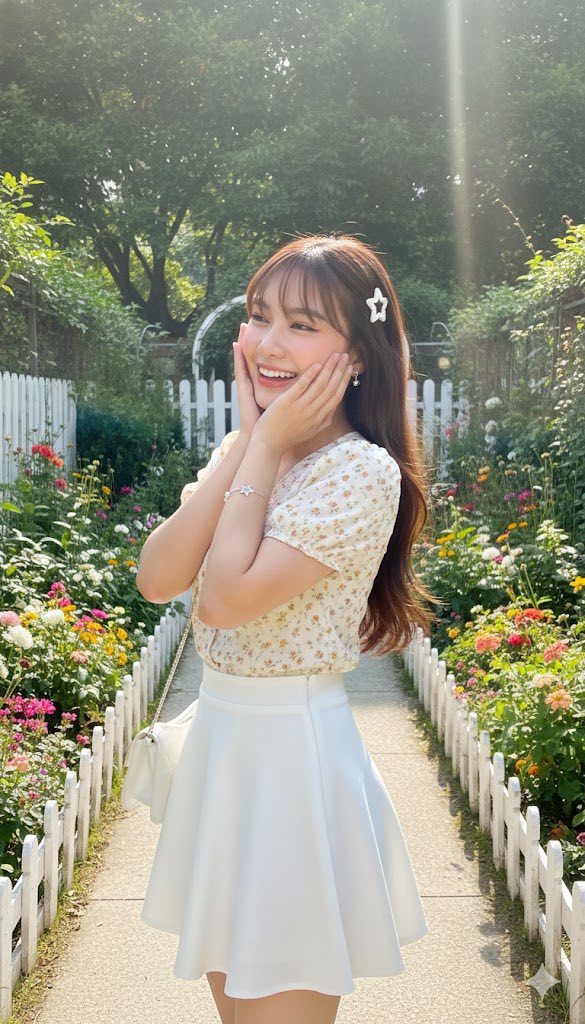 Chân dung nữ sinh đẹp dịu dàng giữa thiên nhiên rực rỡ ánh nắng