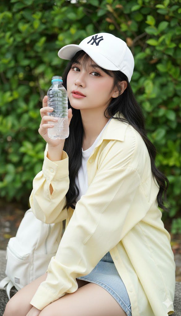 Chân dung cô gái trẻ phong cách K-Style giữa thiên nhiên tươi đẹp mùa hè