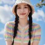 “Chân dung tỏa sáng với sắc màu pastel và vẻ đẹp tự nhiên dưới bầu trời xanh”