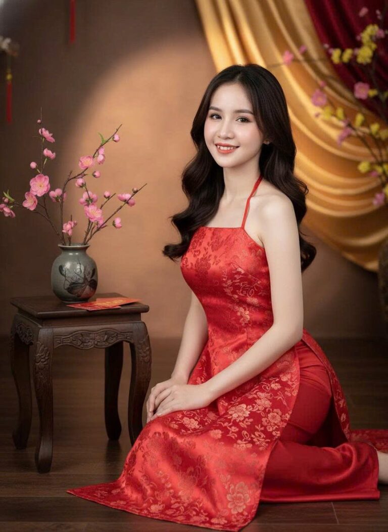 Gái xinh Việt trong áo yếm rực rỡ ngày Tết với vẻ đẹp dịu dàng và tinh tế