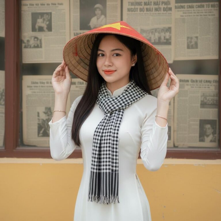 Chân dung cô gái Việt xinh đẹp với áo dài và nét truyền thống dịu dàng