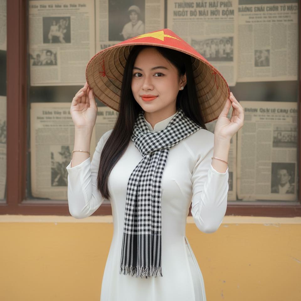Chân dung cô gái Việt xinh đẹp với áo dài và nét truyền thống dịu dàng