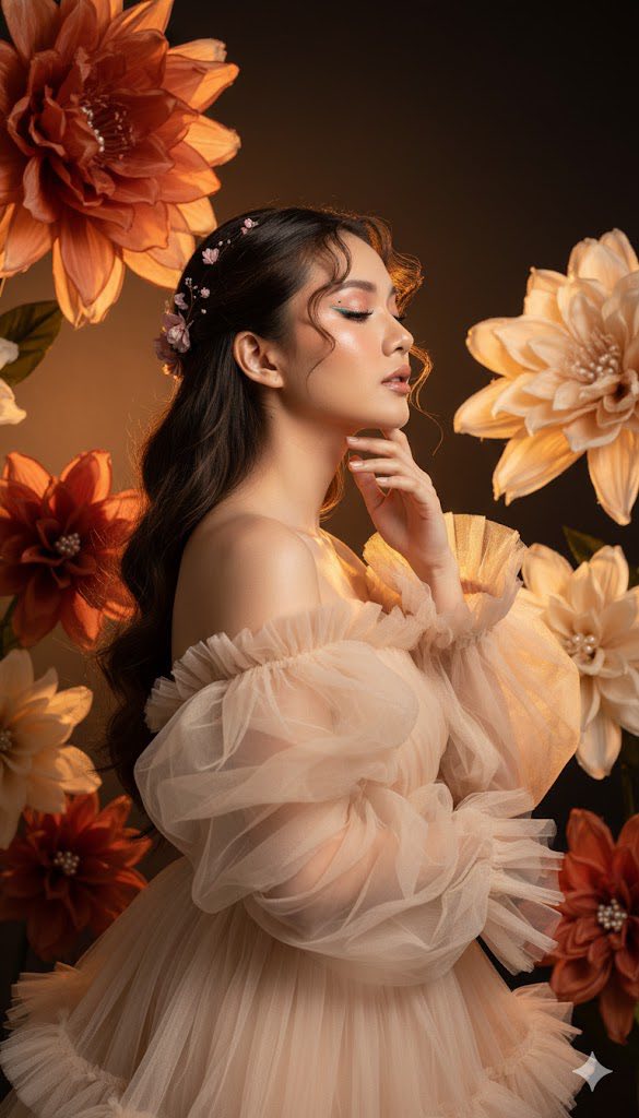 Tạo chân dung nữ thanh lịch và hoàn hảo như trong ảnh mẫu