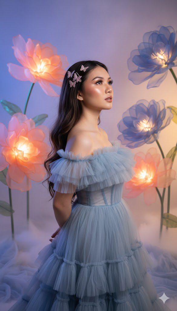 Tạo nên bức ảnh tuyệt đẹp với phong cách cổ tích và vẻ đẹp tự nhiên hoàn hảo.