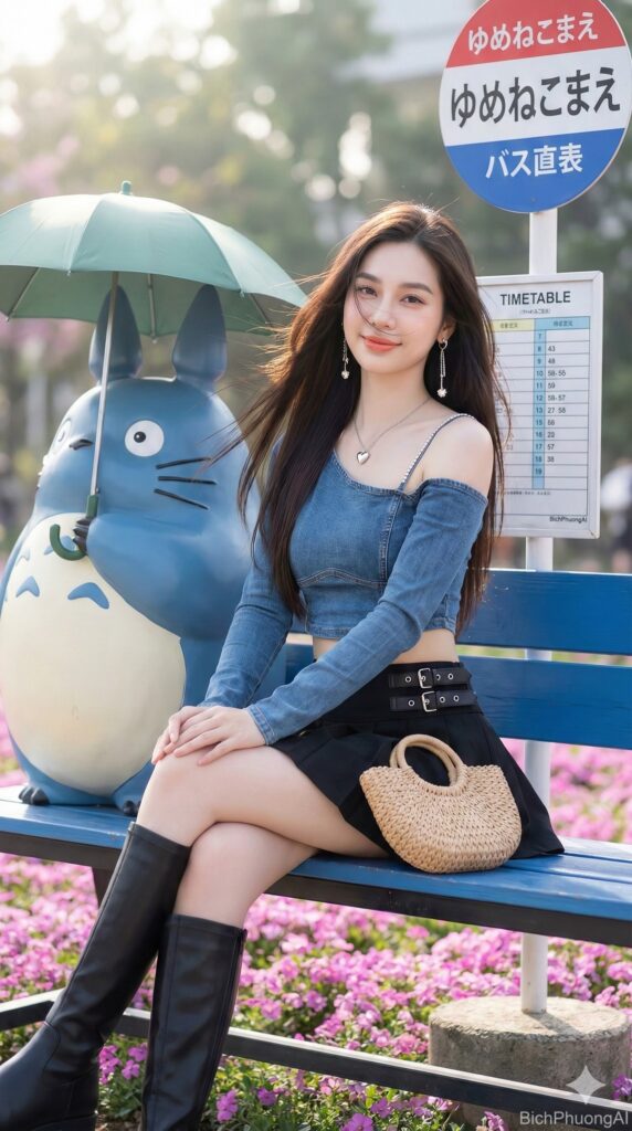 Chân dung nữ sinh xinh đẹp trong khung cảnh tươi sáng và phong cách trẻ trung