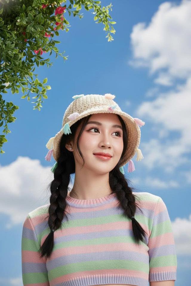 Góc chụp tuyệt vời với phong cách nhẹ nhàng và màu sắc pastel cho bạn nữ năng động