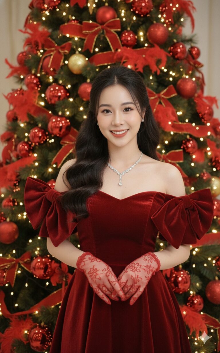 Chân dung Giáng Sinh tuyệt đẹp với phong cách sang trọng và ấm áp của mùa lễ hội