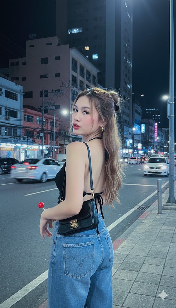 Chân dung cô gái phong cách 2000s với lollipop và outfit cá tính tuyệt đẹp