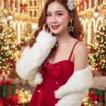 Tạo dáng Giáng sinh với phong cách trẻ trung và ngọt ngào trong thành phố cổ tích