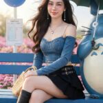 Chân dung siêu thực 8K của cô gái trẻ thời thượng trong khung cảnh tự nhiên tuyệt đẹp