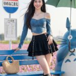 Chân dung siêu thực 8K của người mẫu trẻ trong phong cách thời trang trẻ trung năng động