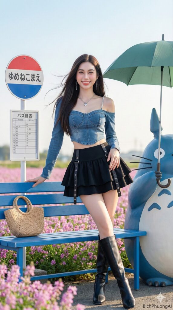 Chân dung siêu thực 8K của người mẫu trẻ trong phong cách thời trang trẻ trung năng động