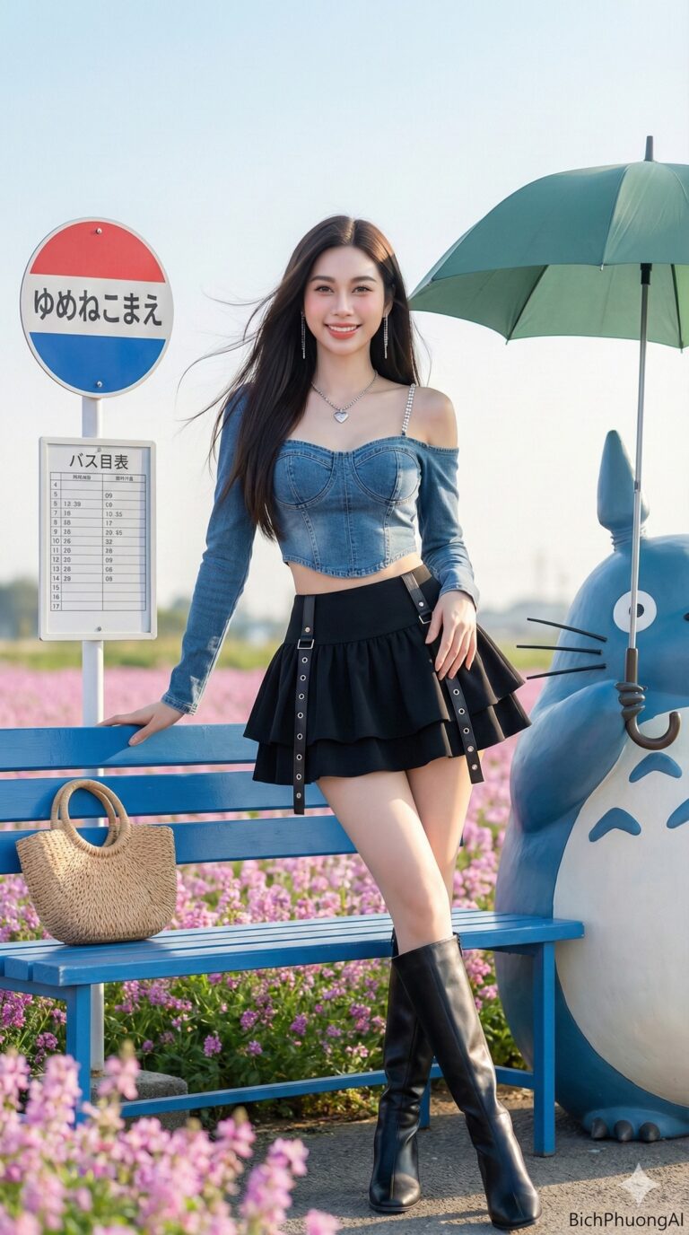 Chân dung siêu thực 8K của người mẫu trẻ trong phong cách thời trang trẻ trung năng động