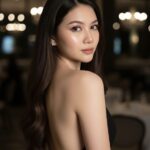 Nàng gái kiêu sa trong váy đen quyến rũ giữa không gian sang trọng và huyền bí