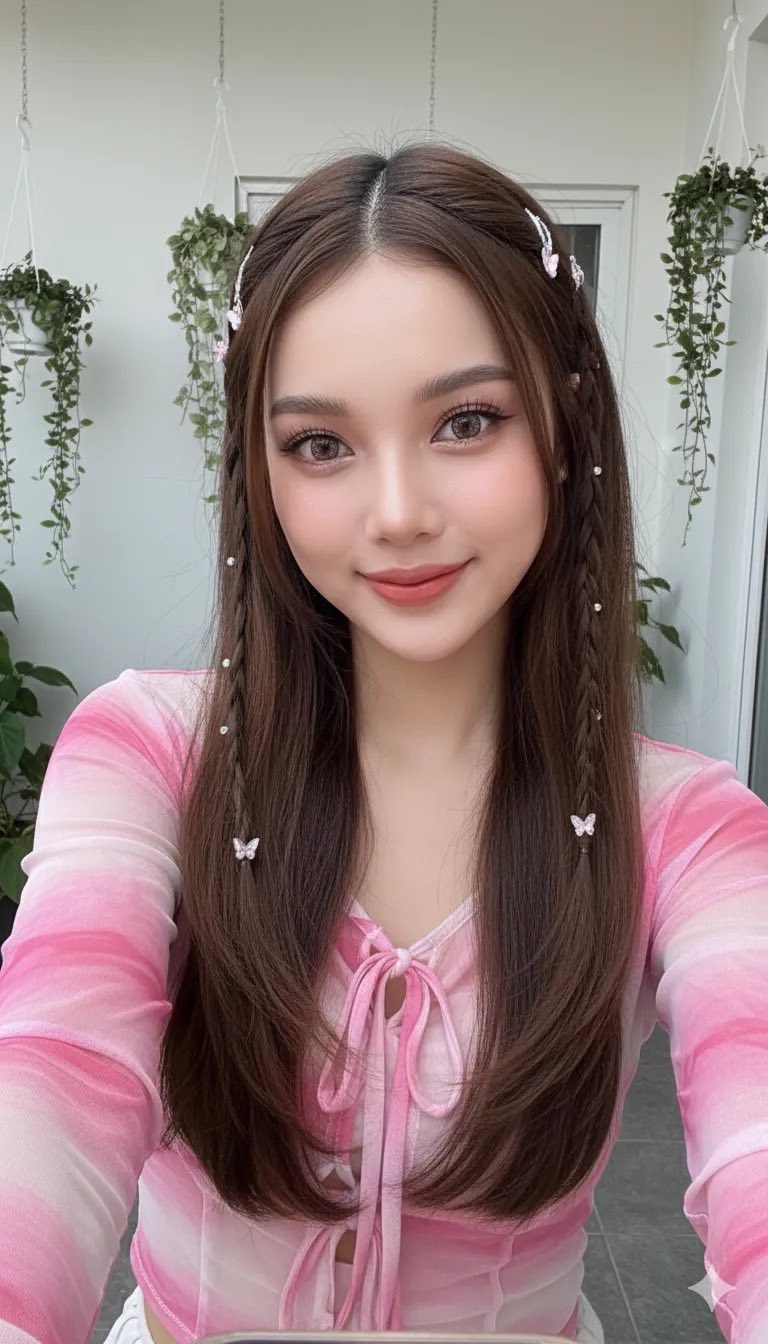 “Chụp ảnh selfie với phong cách dễ thương và chi tiết thời trang độc đáo”