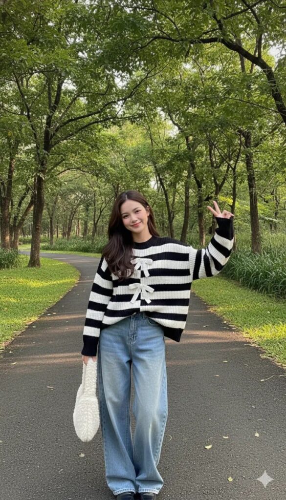 Thời trang thoải mái với áo len oversized cho mùa hè tươi mát