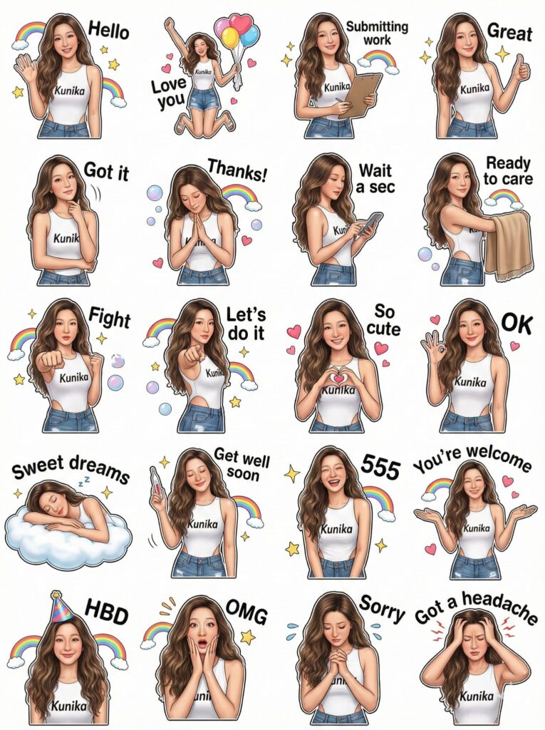 Giữ nguyên nét đẹp tự nhiên với bộ sticker chân thực cho giới trẻ