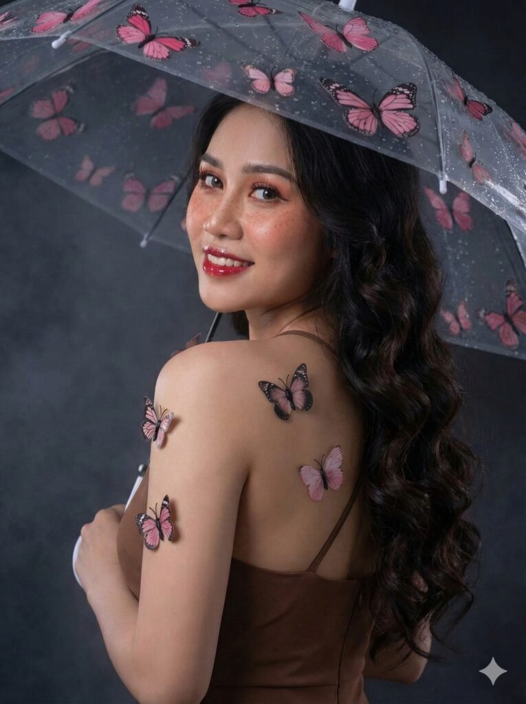 Chân dung nữ tính với váy đơn giản và những chi tiết ngọt ngào trong ánh sáng mờ ảo