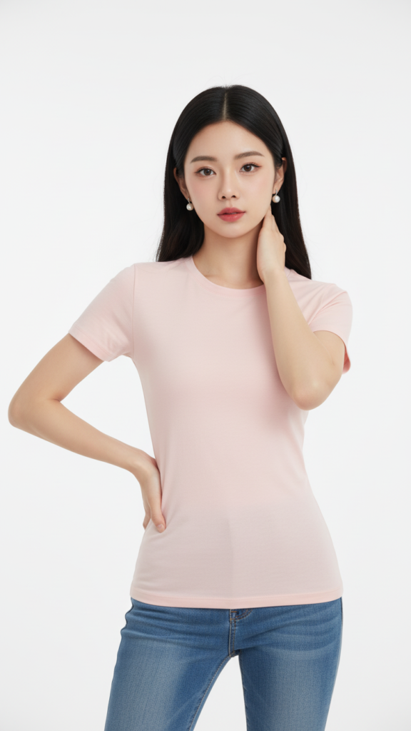 Chiếc áo cotton hồng nhẹ: Phong cách và sự tự tin trong từng chi tiết