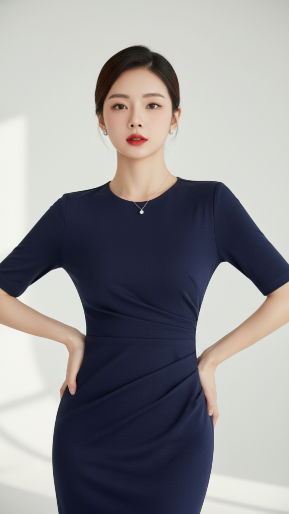 Navy Blue Lịch Lãm: Áo Thun Ôm Dáng Chỉ Dành Cho Người Tự Tin