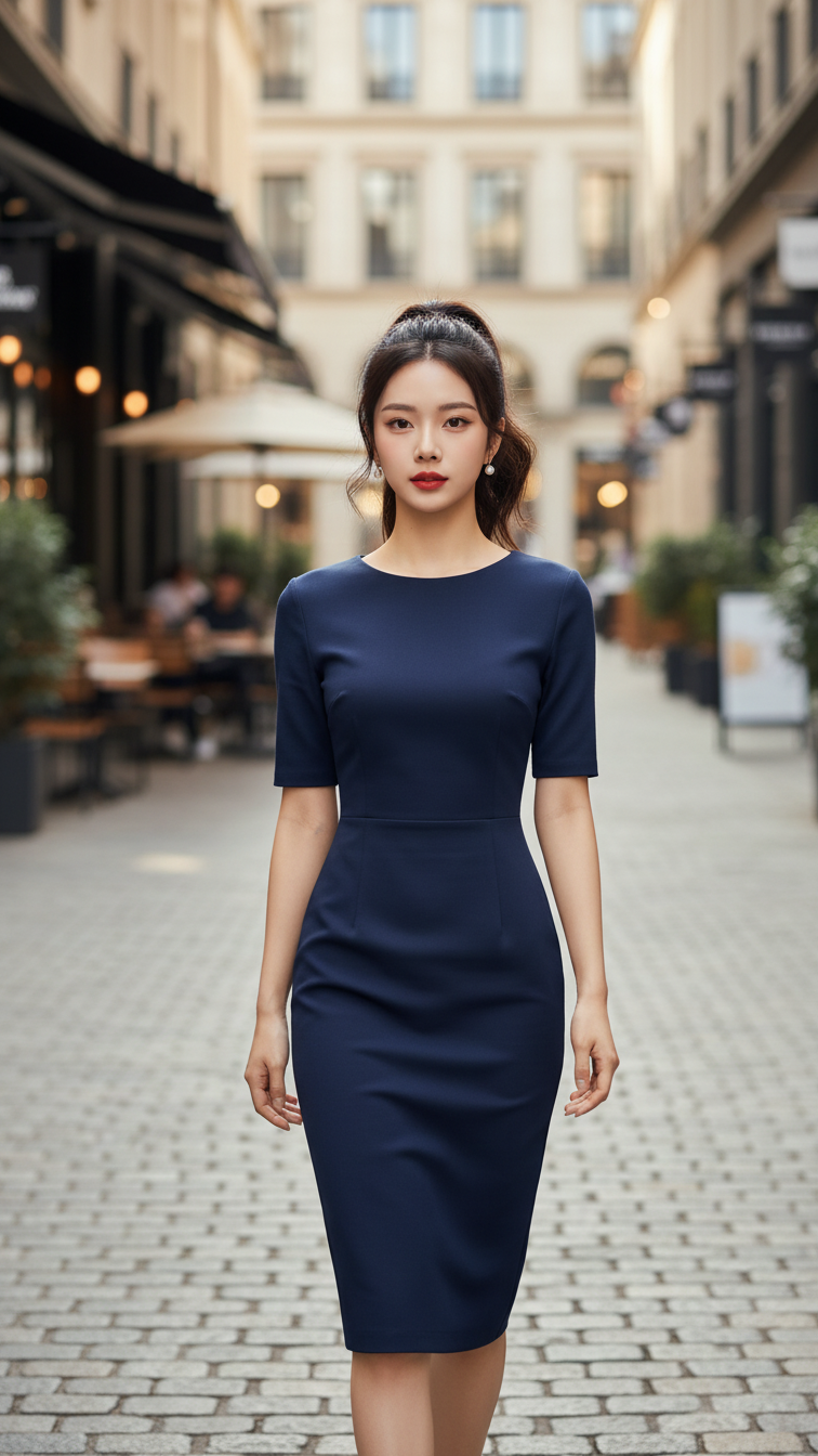 Thời trang navy blue quyến rũ trên phố chic dành cho giới trẻ năng động