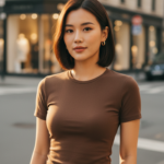 Áo sơ mi cotton nâu hoàn hảo cho phong cách trẻ trung và tự tin nơi phố xá.