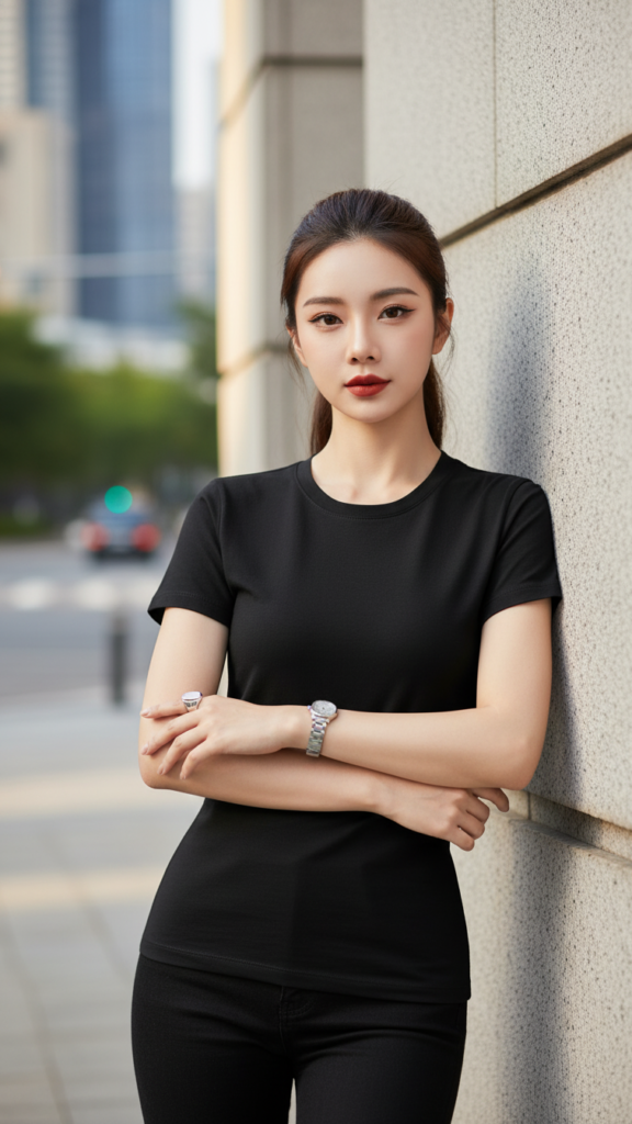 Khám phá áo sơ mi cotton đen tinh tế cho phong cách đô thị sành điệu