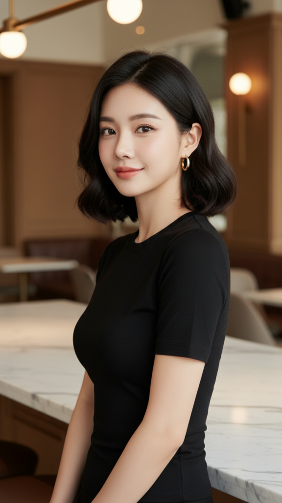 Khám Phá Áo Sơ Mi Đen Thanh Lịch Tại Café Sang Trọng