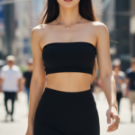 Thời trang đường phố với quần short ôm dáng cao cấp cho bạn gái trẻ trung và năng động.