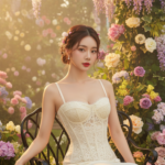Tỏa sáng giữa thiên nhiên với corset ren màu kem hoàn hảo cho mùa hè