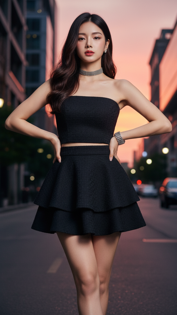 Skirt đen ôm dáng hoàn hảo cho cô gái hiện đại đầy tự tin và phong cách