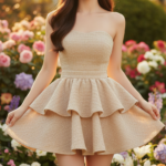 Chiêm ngưỡng vẻ đẹp tự nhiên cùng chân váy xòe trong không gian vườn hoa rực rỡ