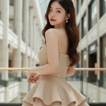 Sành điệu với chân váy ngắn tại trung tâm mua sắm cao cấp