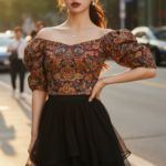 Chân dung cô gái trẻ với phong cách thanh lịch và sự tự tin trên phố đô thị