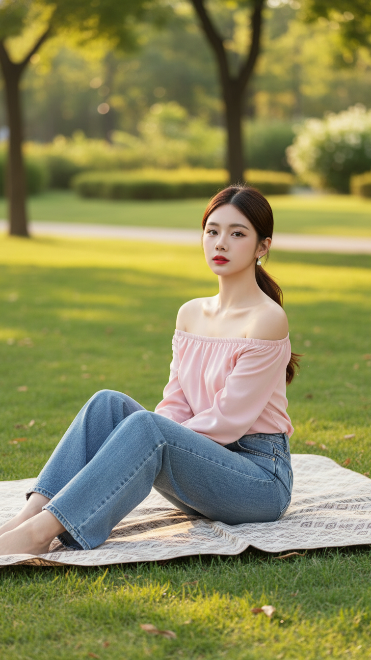 Tạo chân dung sắc nét với phong cách năng động của người mẫu trong công viên  đẹp nhất