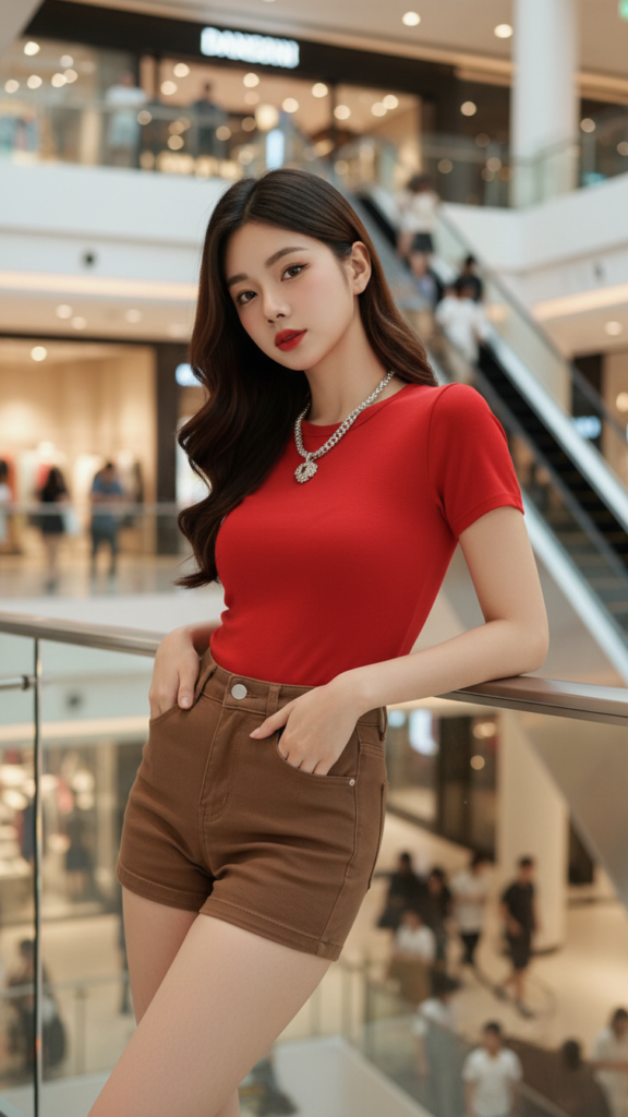 Chân dung thời trang: Bộ quần sooc denim cao cấp cho phong cách trẻ trung và năng động