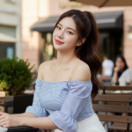 Những Bức Ảnh Chất Lừ Của Cô Gái Trong Trang Phục Cá Tính Tại Quán Cafe Sang Trọng