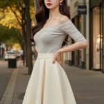 Chân dung thanh lịch của cô gái trẻ trong không gian đô thị sang trọng