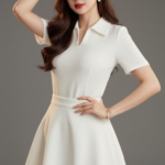 Chân dung nữ sinh 22 tuổi trong trang phục sành điệu tại studio hiện đại