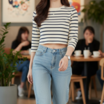 Chân dung cô gái trẻ tại quán cafe hiện đại phong cách trẻ trung và cá tính