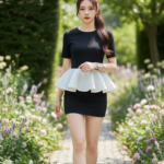 Chân dung thanh lịch của thiếu nữ giữa không gian hoa cỏ tươi đẹp