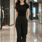 Chân dung cô gái trẻ trong phong cách đường phố tại trung tâm thương mại sang trọng