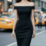 Chân dung nữ sinh phố hiện đại trong chiếc đầm ôm màu đen thanh lịch