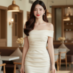 Bức chân dung hoàn hảo của cô gái trẻ trong không gian cafe sang trọng